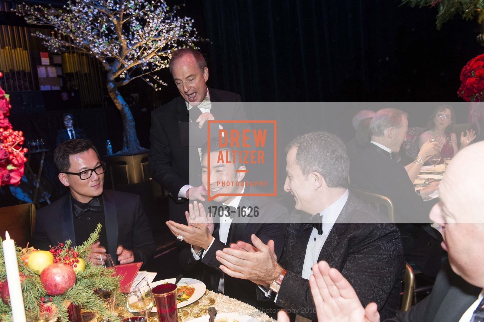 Kai Tan, Jorge Maumer, SF Opera's An Evening on the Stage honoring Franklin P. ("Pitch") Johnson, Jr., War Memorial Opera House. 301 Van Ness Avenue, San Francisco, CA 94102, December 5th, 2016, Photo #1703-1626 Kai Tan, Jorge Maumer, Photo #1703-1626