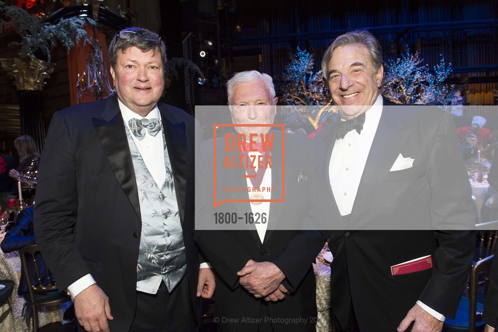 John Gunn, Pitch Johnson, Paul Pelosi, SF Opera's An Evening on the Stage honoring Franklin P. ("Pitch") Johnson, Jr., War Memorial Opera House. 301 Van Ness Avenue, San Francisco, CA 94102, December 5th, 2016, Photo #1800-1626 John Gunn, Pitch Johnson, Paul Pelosi, Photo #1800-1626