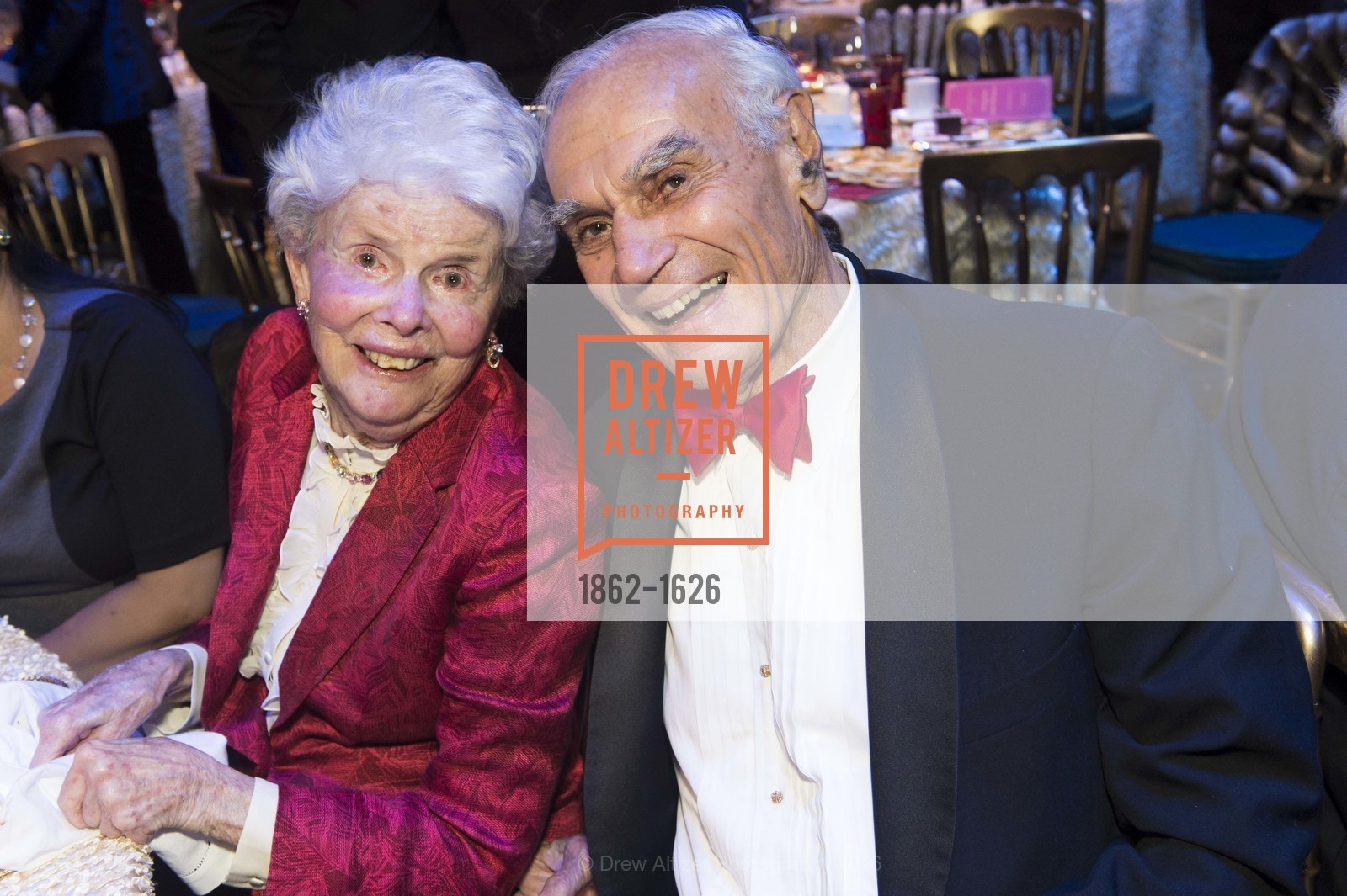 Phyllis Draper, Bill Draper, SF Opera's An Evening on the Stage honoring Franklin P. ("Pitch") Johnson, Jr., War Memorial Opera House. 301 Van Ness Avenue, San Francisco, CA 94102, December 5th, 2016, Photo #1862-1626 Phyllis Draper, Bill Draper, Photo #1862-1626