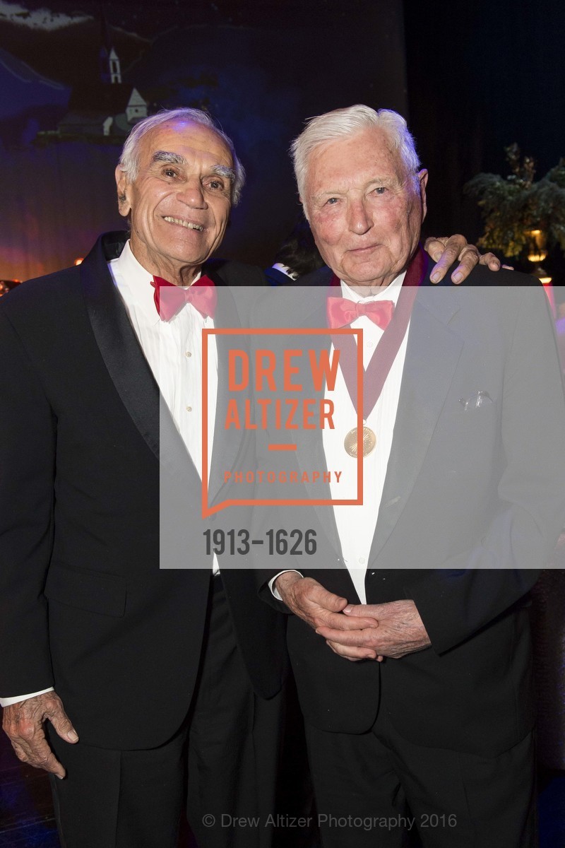 Bill Draper, Pitch Johnson, SF Opera's An Evening on the Stage honoring Franklin P. ("Pitch") Johnson, Jr., War Memorial Opera House. 301 Van Ness Avenue, San Francisco, CA 94102, December 5th, 2016, Photo #1913-1626 Bill Draper, Pitch Johnson, Photo #1913-1626