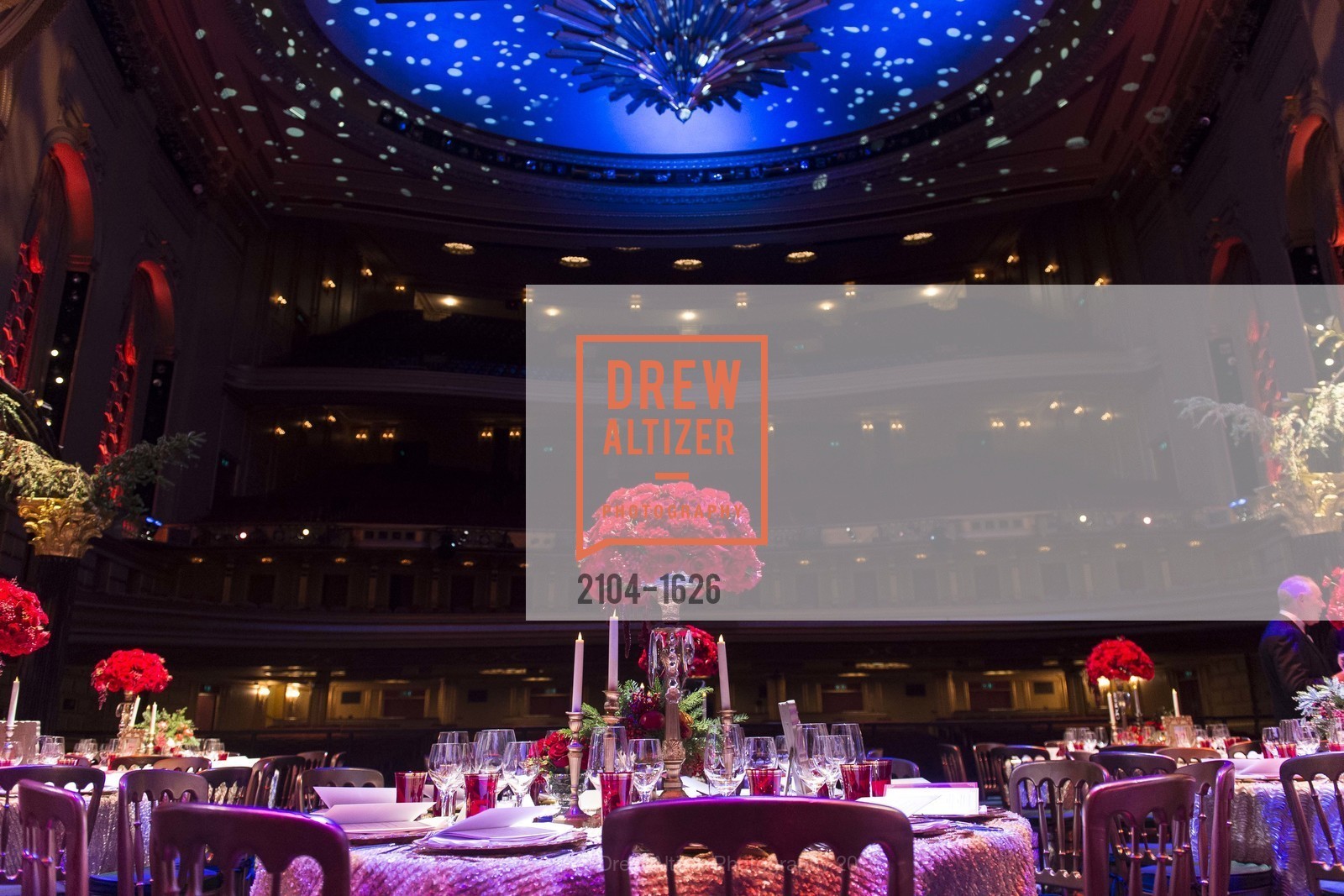 Atmosphere, SF Opera's An Evening on the Stage honoring Franklin P. ("Pitch") Johnson, Jr., War Memorial Opera House. 301 Van Ness Avenue, San Francisco, CA 94102, December 5th, 2016, Photo #2104-1626 Atmosphere, Photo #2104-1626