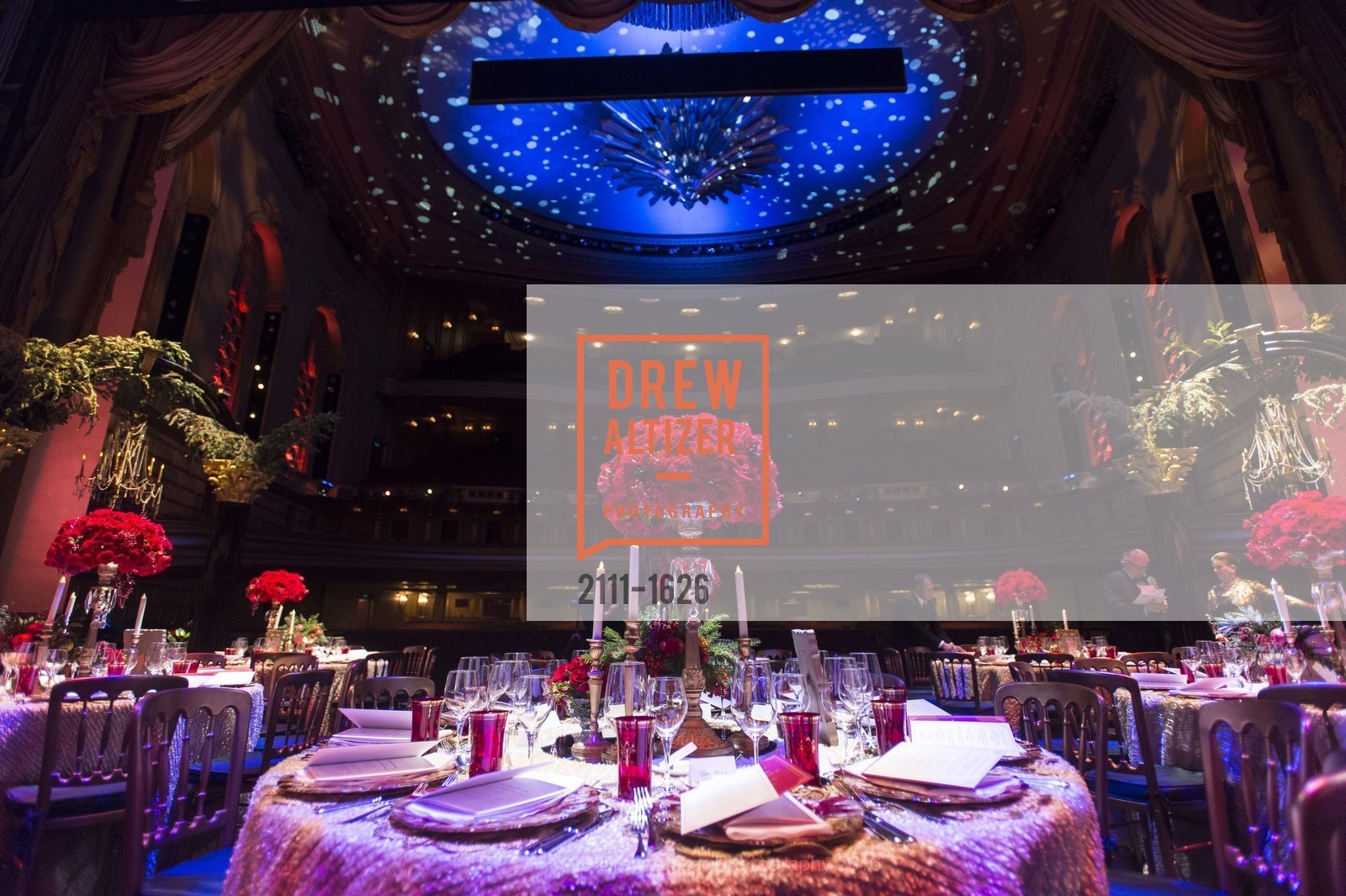Atmosphere, SF Opera's An Evening on the Stage honoring Franklin P. ("Pitch") Johnson, Jr., War Memorial Opera House. 301 Van Ness Avenue, San Francisco, CA 94102, December 5th, 2016, Photo #2111-1626 Atmosphere, Photo #2111-1626