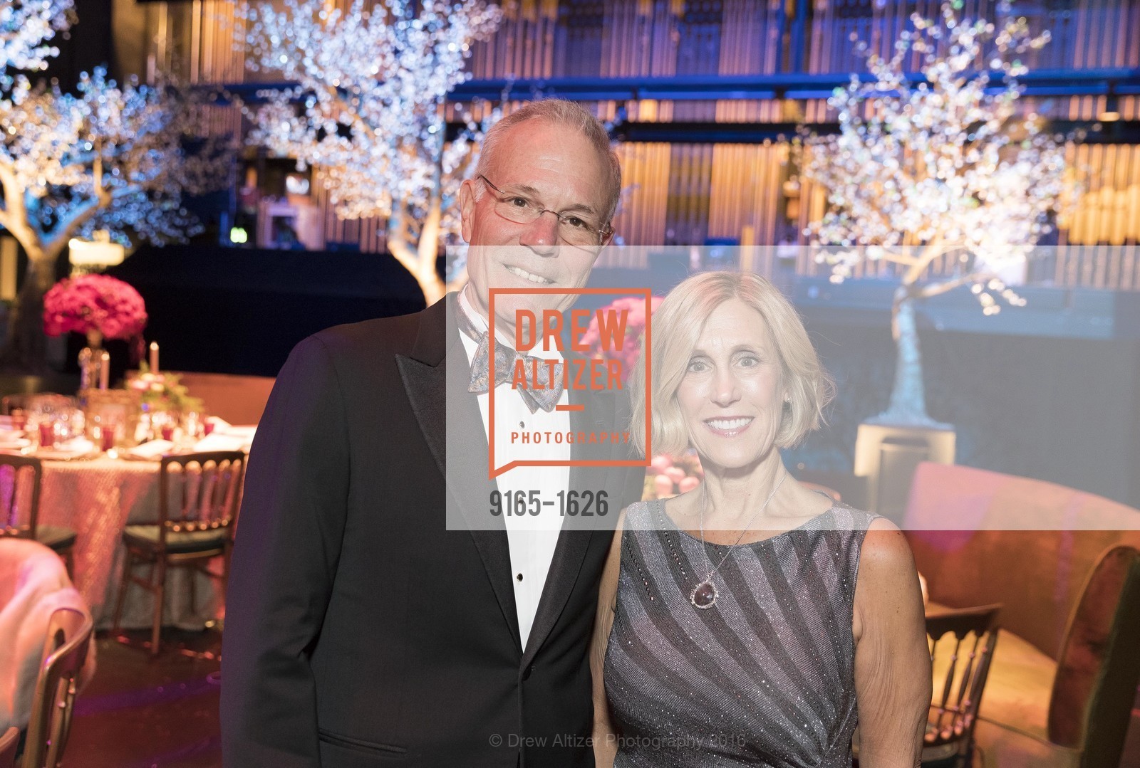 Larry Binkley, Kathy Huber, SF Opera's An Evening on the Stage honoring Franklin P. ("Pitch") Johnson, Jr., War Memorial Opera House. 301 Van Ness Avenue, San Francisco, CA 94102, December 5th, 2016, Photo #9165-1626 Larry Binkley, Kathy Huber, Photo #9165-1626