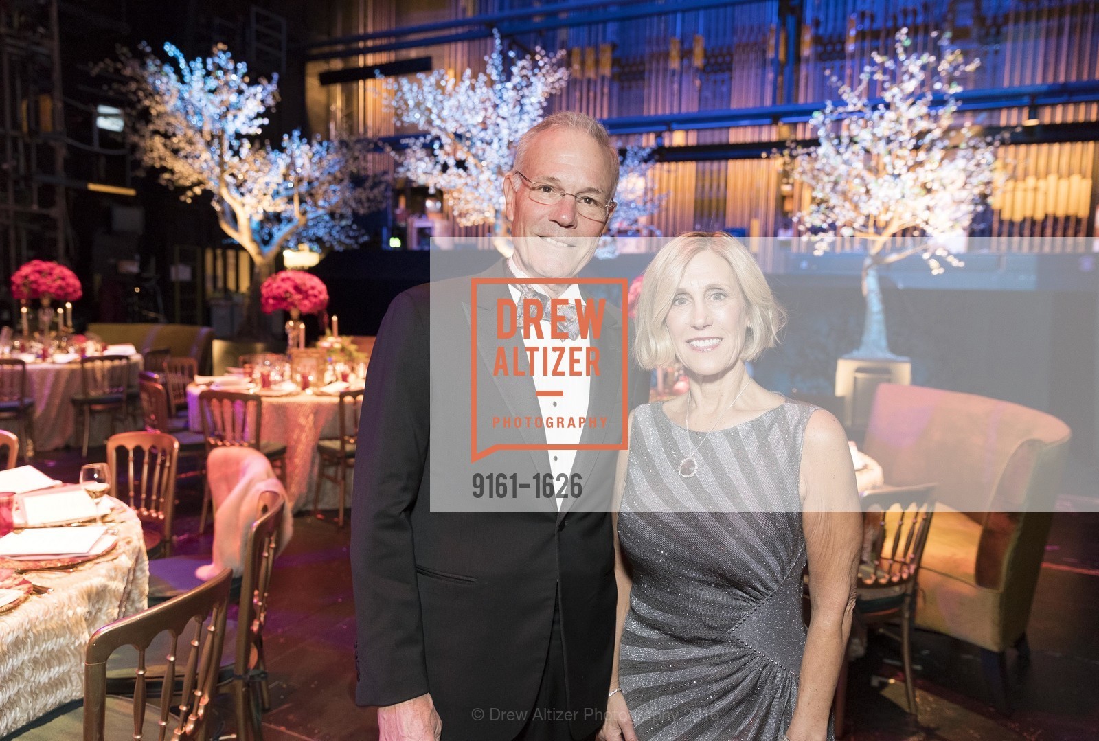 Larry Binkley, Kathy Huber, SF Opera's An Evening on the Stage honoring Franklin P. ("Pitch") Johnson, Jr., War Memorial Opera House. 301 Van Ness Avenue, San Francisco, CA 94102, December 5th, 2016, Photo #9161-1626 Larry Binkley, Kathy Huber, Photo #9161-1626