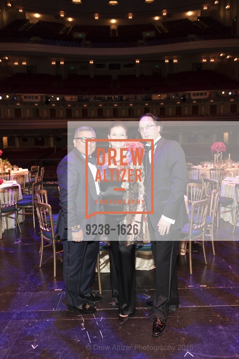 Riccardo Benavides, Susan Malott, Matthew Shilvock, SF Opera's An Evening on the Stage honoring Franklin P. ("Pitch") Johnson, Jr., War Memorial Opera House. 301 Van Ness Avenue, San Francisco, CA 94102, December 5th, 2016, Photo #9238-1626 Riccardo Benavides, Susan Malott, Matthew Shilvock, Photo #9238-1626