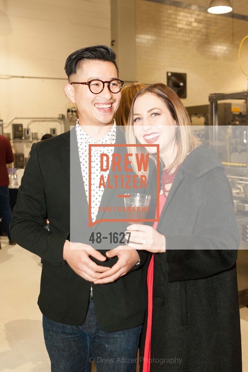 Matt Wong, Megan Daniel, Anchor Distillery's 20 Years of Juniper Gin, 1705 Mariposa Street. 1705 Mariposa Street, Photo #48-1627 Matt Wong, Megan Daniel, Photo #48-1627