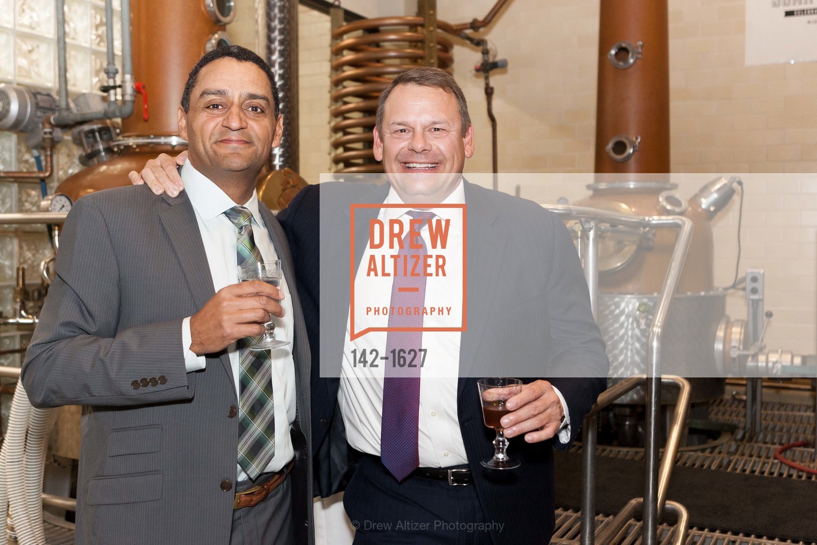 Gregory Fitch, Scott Hite, Anchor Distillery's 20 Years of Juniper Gin, 1705 Mariposa Street. 1705 Mariposa Street, Photo #142-1627 Gregory Fitch, Scott Hite, Photo #142-1627