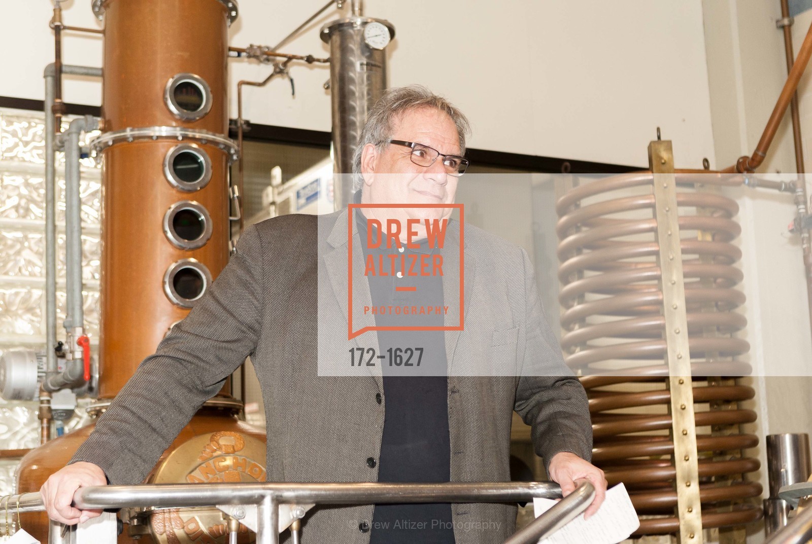 Bruce Joseph, Distiller, Anchor Distillery's 20 Years of Juniper Gin, 1705 Mariposa Street. 1705 Mariposa Street, Photo #172-1627 Bruce Joseph, Distiller, Photo #172-1627