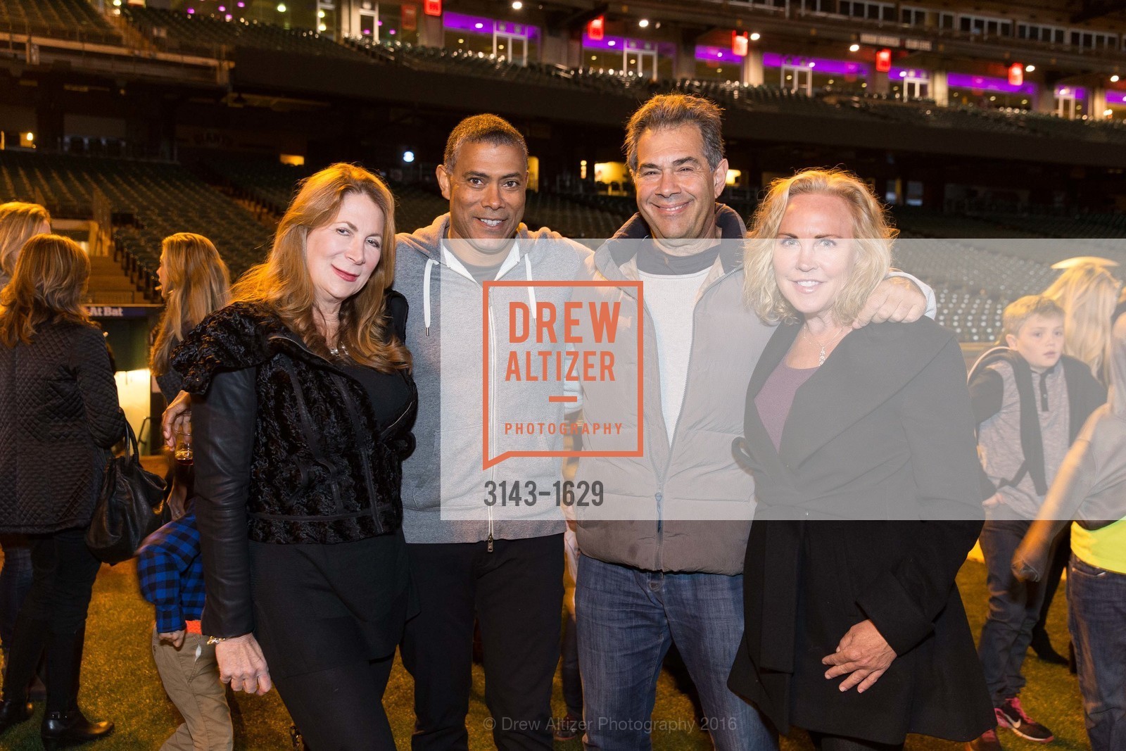Patricia Ferrin Loucks, Mark Foxton, Steve Baker, Jill LaCorte, Wender Weis Foundation for Children’s Holiday Heroes 2016, AT&T Park. 2525 Van Ness St, December 5th, 2016, Photo #3143-1629 Patricia Ferrin Loucks, Mark Foxton, Steve Baker, Jill LaCorte, Photo #3143-1629