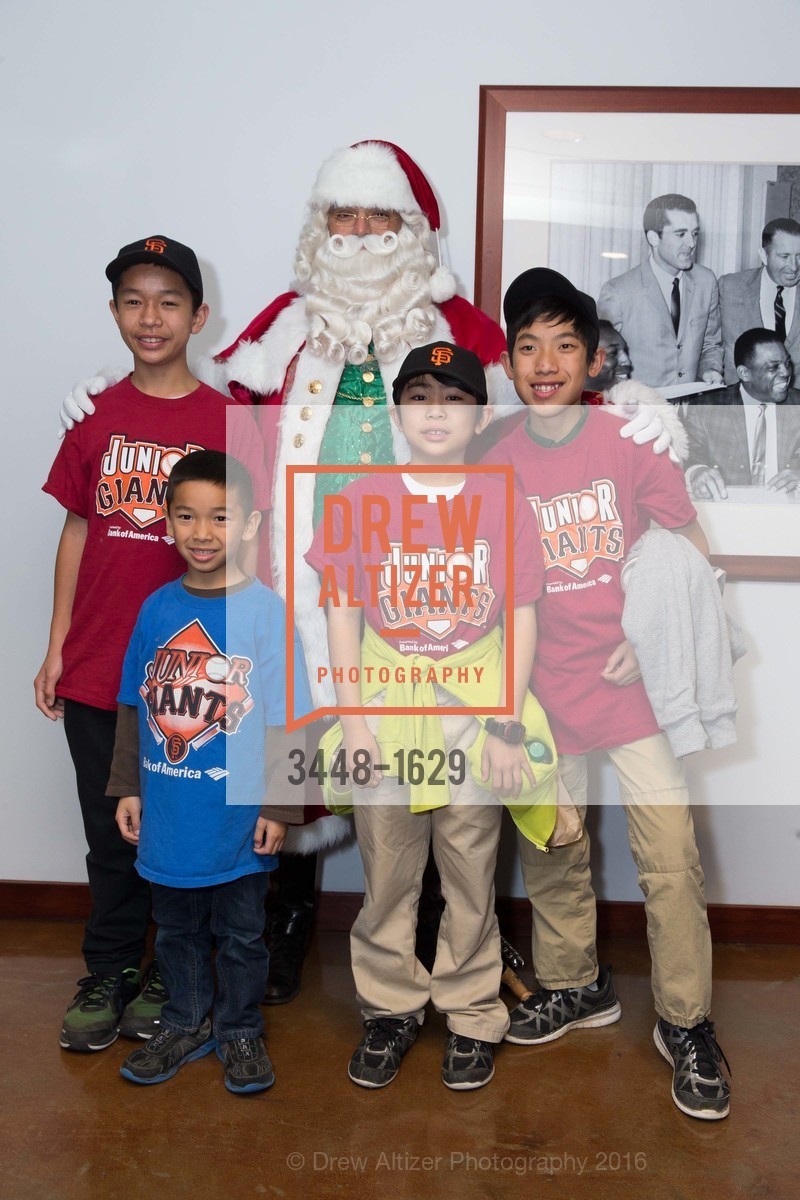 Russell Ong, Wesley Ong, Jared Ong, Kris Ong, Wender Weis Foundation for Children’s Holiday Heroes 2016, AT&T Park. 2525 Van Ness St, December 5th, 2016, Photo #3448-1629 Russell Ong, Wesley Ong, Jared Ong, Kris Ong, Photo #3448-1629