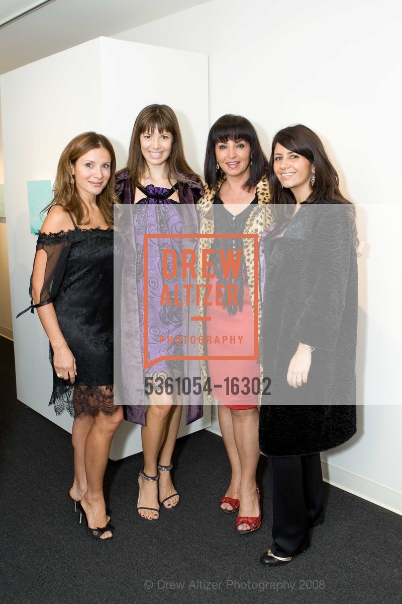 Claudia Ross, Caroline Toler, Azadeh, Narguess Farahi, Premiere Exhibition of STEPHEN SUMNER: New Works at Serge Sorokko Gallery, US, November 20th, 2008, Photo #5361054-16302 Claudia Ross, Caroline Toler, Azadeh, Narguess Farahi, Photo #5361054-16302