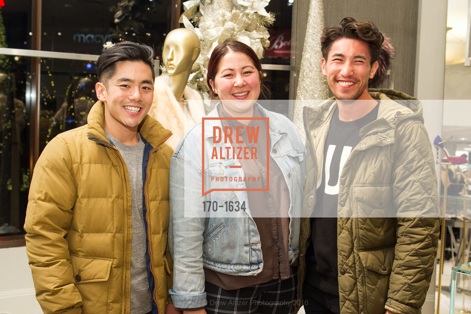 Brett Itaya, Gina Holly, Terapan Lilittham, Saks Fifth Avenue Private Shopping Night, Saks Fifth Avenue. 384 Post St, December 7th, 2016, Photo #170-1634 Brett Itaya, Gina Holly, Terapan Lilittham, Photo #170-1634