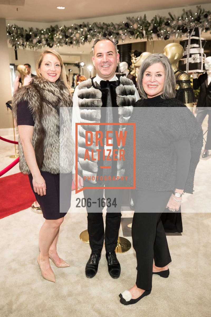 Lydia Seifert, Robert Arnold-Kraft, Susan Paganini, Saks Fifth Avenue Private Shopping Night, Saks Fifth Avenue. 384 Post St, December 7th, 2016