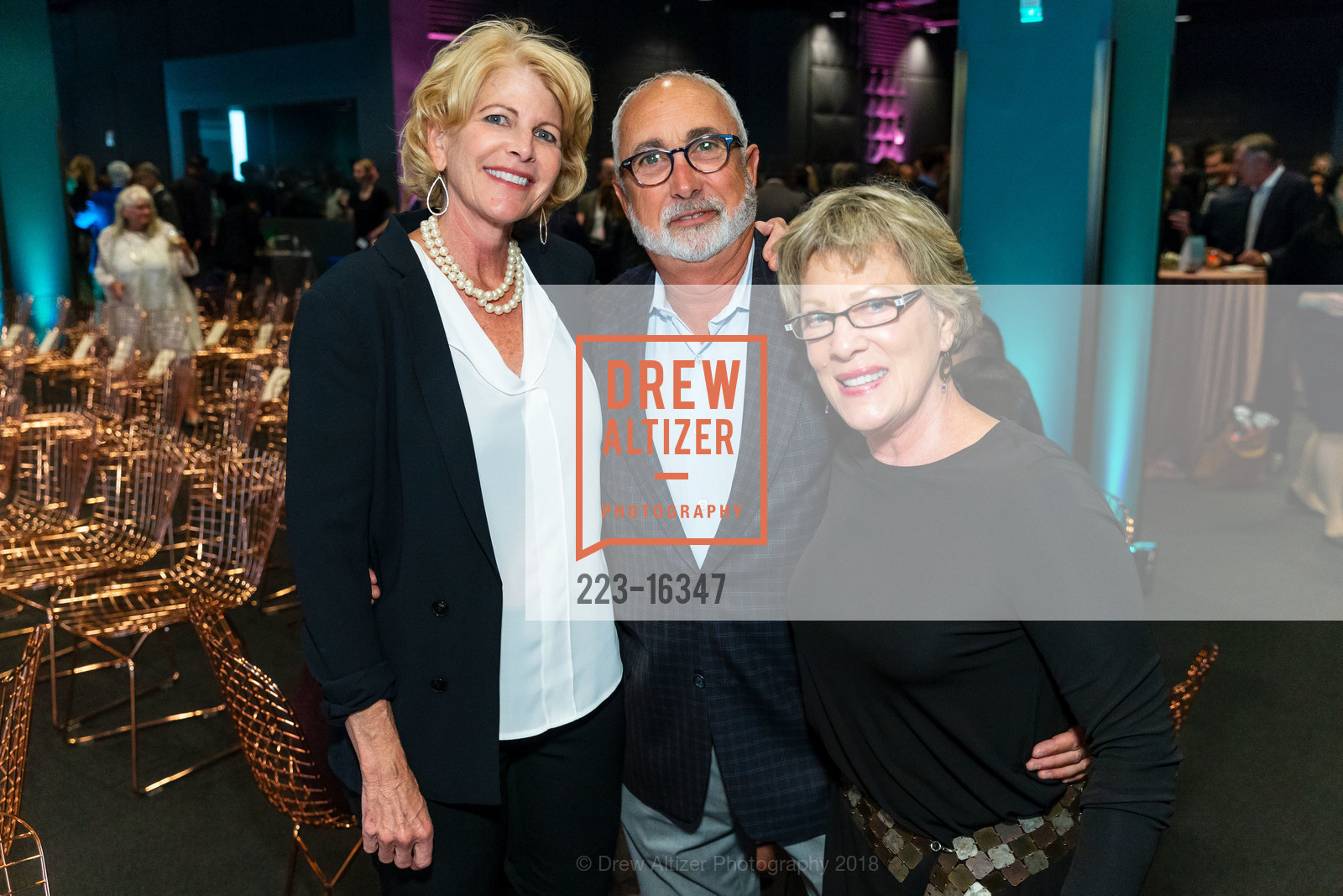 Eileen Stephens, George Cuesta, Nancy Cuesta, Episcopal Community Services CHEFS Gala 2018, Bespoke, Westfield Centre. 845 Market Street, June 7th, 2018, Photo #223-16347 Eileen Stephens, George Cuesta, Nancy Cuesta, Photo #223-16347