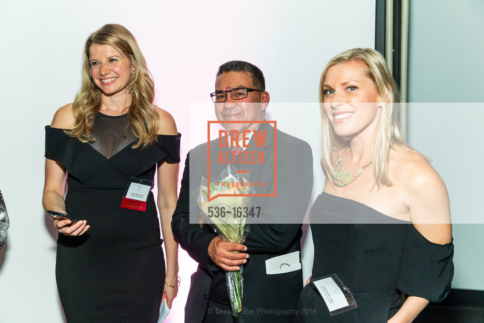 Megan Robershotte, Albert Torres, Kirby Todd, Episcopal Community Services CHEFS Gala 2018, Bespoke, Westfield Centre. 845 Market Street, June 7th, 2018, Photo #536-16347 Megan Robershotte, Albert Torres, Kirby Todd, Photo #536-16347