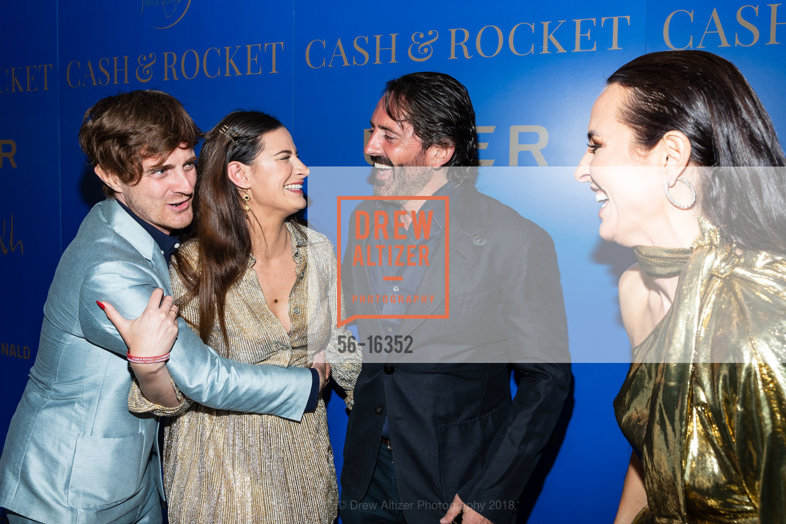 Peter Mayes, Rachel Zeilic, Mark Brangstrup, Julie Brangstrup, The Annual Cash and Rocket Tour Launch Party, The Fairmont Hotel, Penthouse Suite. 950 Mason Street, June 7th, 2018, Photo #56-16352 Peter Mayes, Rachel Zeilic, Mark Brangstrup, Julie Brangstrup, Photo #56-16352