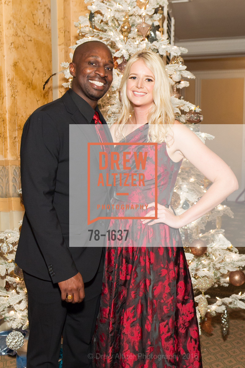 Kolapo Odujinrin, Laura Moir, Spinsters Holiday event, Metropolitan Club. 640 Sutter St, San Francisco, CA 94102, December 10th, 2016, Photo #78-1637 Kolapo Odujinrin, Laura Moir, Photo #78-1637