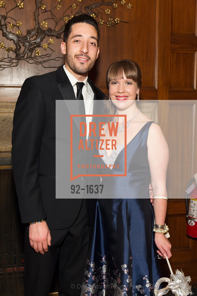 Anton Surunis, Allison Kruse, Spinsters Holiday event, Metropolitan Club. 640 Sutter St, San Francisco, CA 94102, December 10th, 2016, Photo #92-1637 Anton Surunis, Allison Kruse, Photo #92-1637