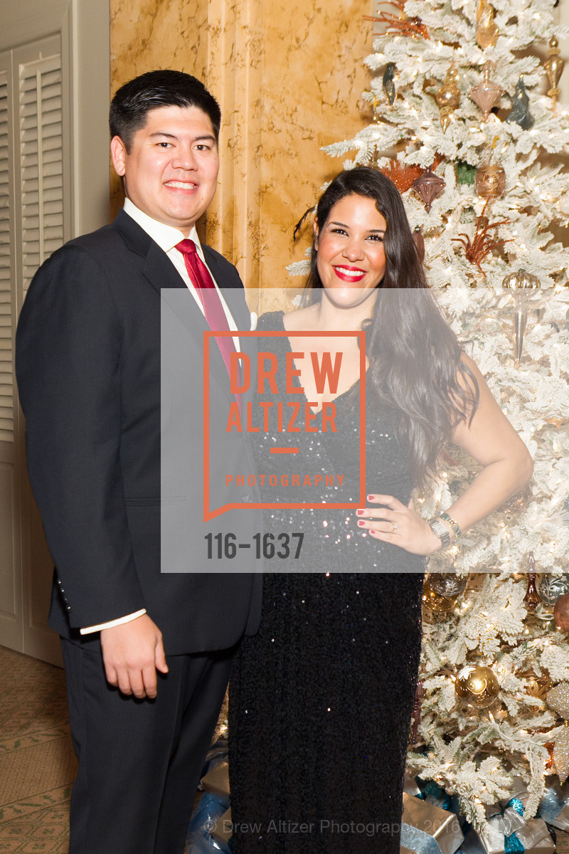Scott Schmidt, Jaclyn Butler, Spinsters Holiday event, Metropolitan Club. 640 Sutter St, San Francisco, CA 94102, December 10th, 2016