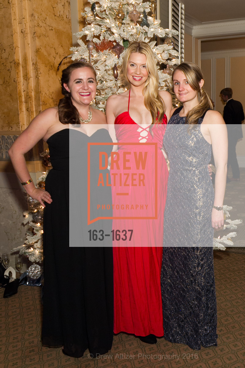 Evanne Ushman, Kelly Pait, Christine McGrory, Spinsters Holiday event, Metropolitan Club. 640 Sutter St, San Francisco, CA 94102, December 10th, 2016, Photo #163-1637 Evanne Ushman, Kelly Pait, Christine McGrory, Photo #163-1637