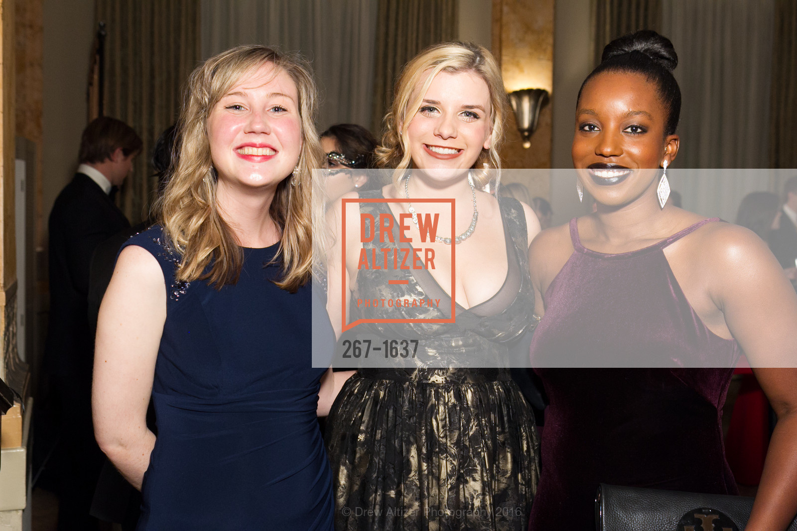 Allison Weeks, Chanel Griffith, Blair Green, Spinsters Holiday event, Metropolitan Club. 640 Sutter St, San Francisco, CA 94102, December 10th, 2016, Photo #267-1637 Allison Weeks, Chanel Griffith, Blair Green, Photo #267-1637
