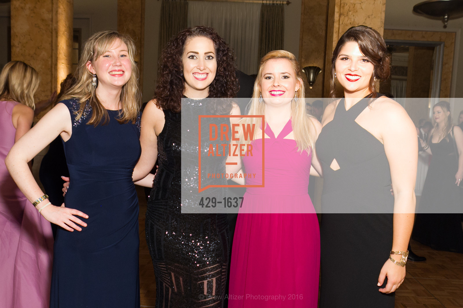 Allison Weeks, Shea Gerula, Lindsay Nicolella, Alexandra Flessel, Spinsters Holiday event, Metropolitan Club. 640 Sutter St, San Francisco, CA 94102, December 10th, 2016, Photo #429-1637 Allison Weeks, Shea Gerula, Lindsay Nicolella, Alexandra Flessel, Photo #429-1637
