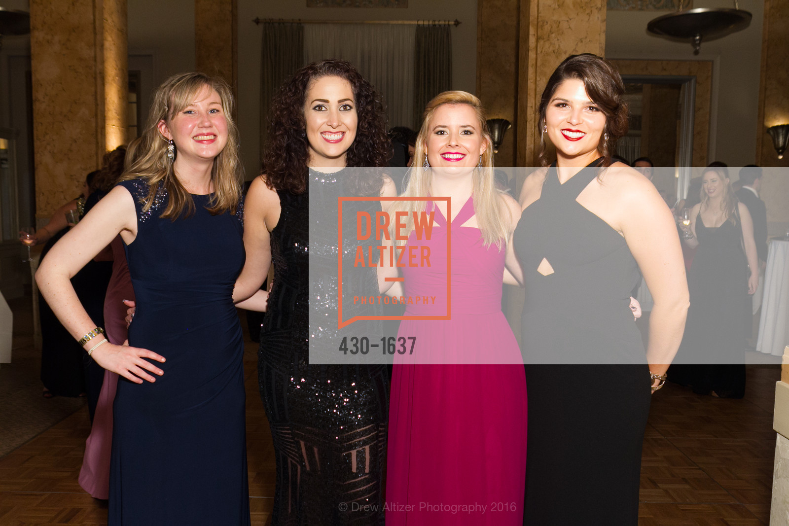 Allison Weeks, Shea Gerula, Lindsay Nicolella, Alexandra Flessel, Spinsters Holiday event, Metropolitan Club. 640 Sutter St, San Francisco, CA 94102, December 10th, 2016, Photo #430-1637 Allison Weeks, Shea Gerula, Lindsay Nicolella, Alexandra Flessel, Photo #430-1637