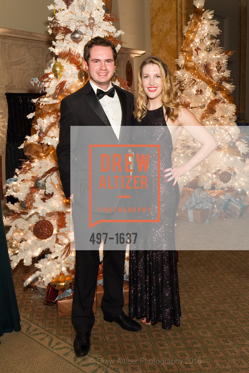 Adam Fishel, Julia Allyn, Spinsters Holiday event, Metropolitan Club. 640 Sutter St, San Francisco, CA 94102, December 10th, 2016, Photo #497-1637 Adam Fishel, Julia Allyn, Photo #497-1637