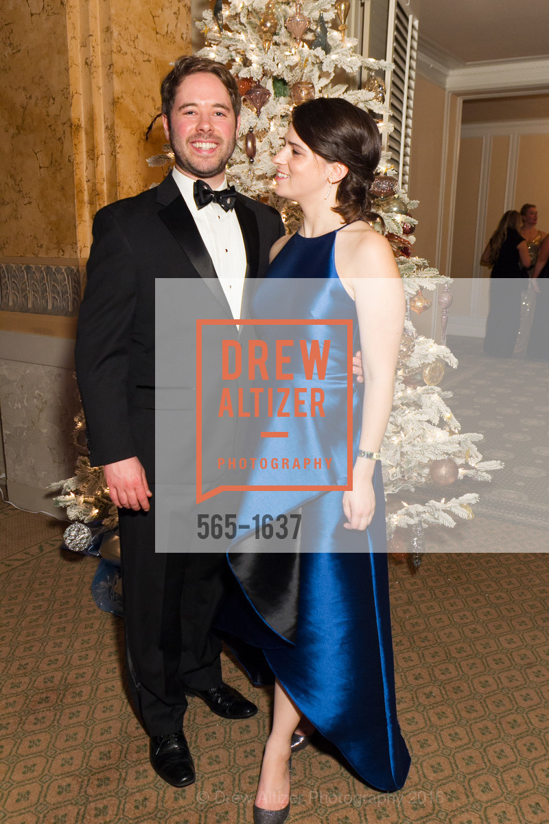 Dave Collins, Bailey Douglass, Spinsters Holiday event, Metropolitan Club. 640 Sutter St, San Francisco, CA 94102, December 10th, 2016, Photo #565-1637 Dave Collins, Bailey Douglass, Photo #565-1637