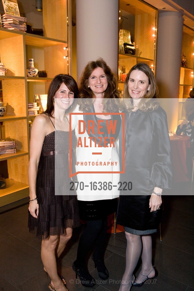 Cindy Goldberg, Elizabeth Horn, Sarah Woodberry, Asian Art Museum Black Tie Gala Honoring Outgoing Director Emily J. Sano, Asian Art Museum. 200 Larkin St, San Francisco, CA 94102, November 17th, 2007, Photo #270-16386-220 Cindy Goldberg, Elizabeth Horn, Sarah Woodberry, Photo #270-16386-220