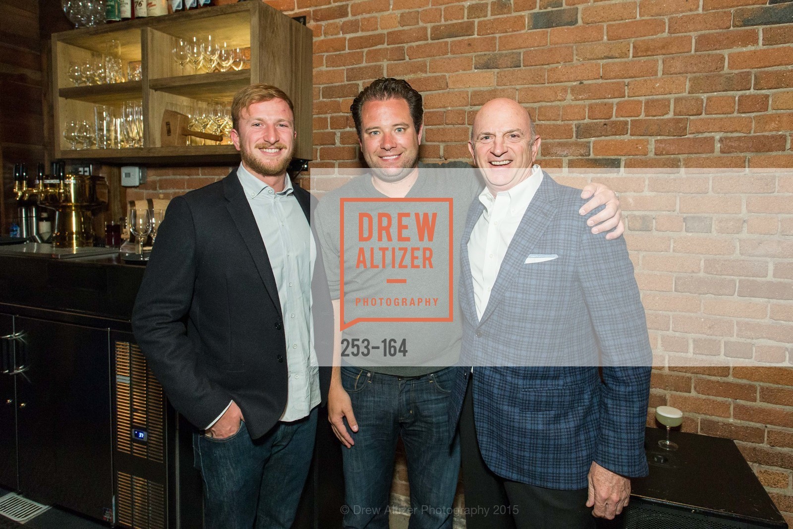 Spencer Arnold, Jeremy Scherer, Carl Arnold, Forgery Bar Opening Celebration, Forgery Bar. 152 Mission St, June 14th, 2015,Drew Altizer, Drew Altizer Photography, full-service agency, private events, San Francisco photographer, photographer california