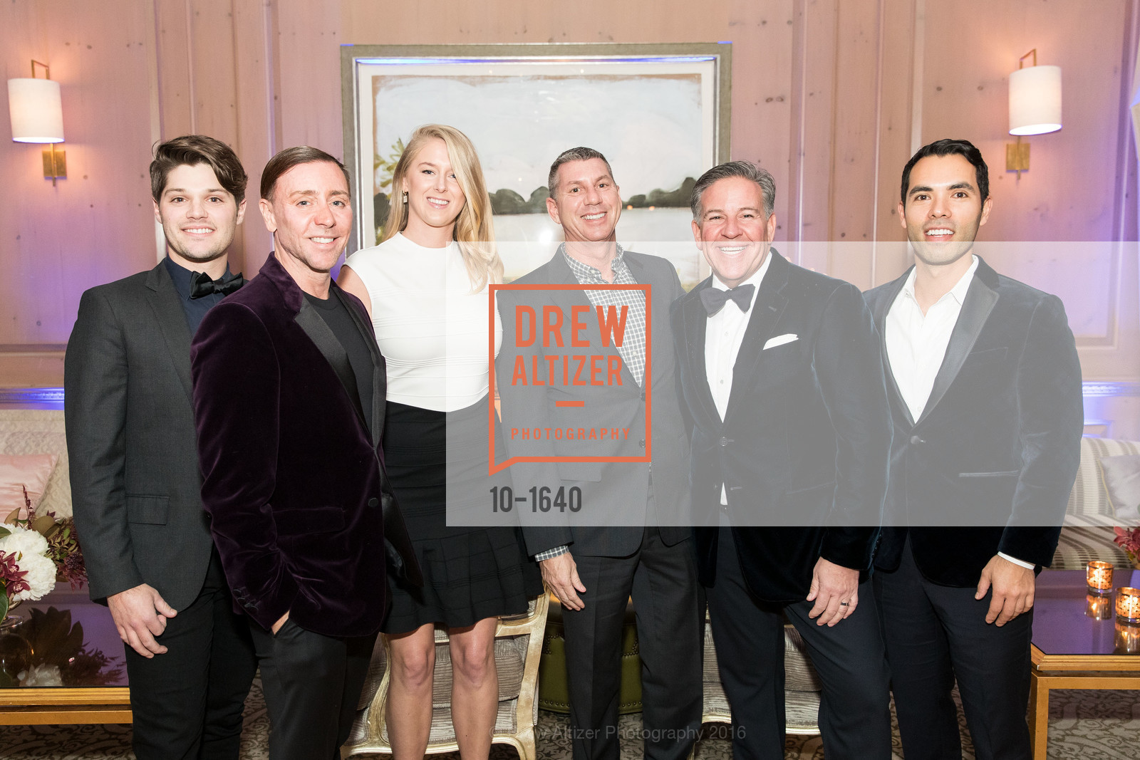 Jonathan Bentley, Mark Rhoades, Sara Thandi, Jon Egan, Gregg Lynn, Alex Hachiya, Gregg Lynn and Glenn Risso's Engagement Party, Farimont Hotel, Penthouse. San Francisco, California, December 7th, 2016, Photo #10-1640 Jonathan Bentley, Mark Rhoades, Sara Thandi, Jon Egan, Gregg Lynn, Alex Hachiya, Photo #10-1640