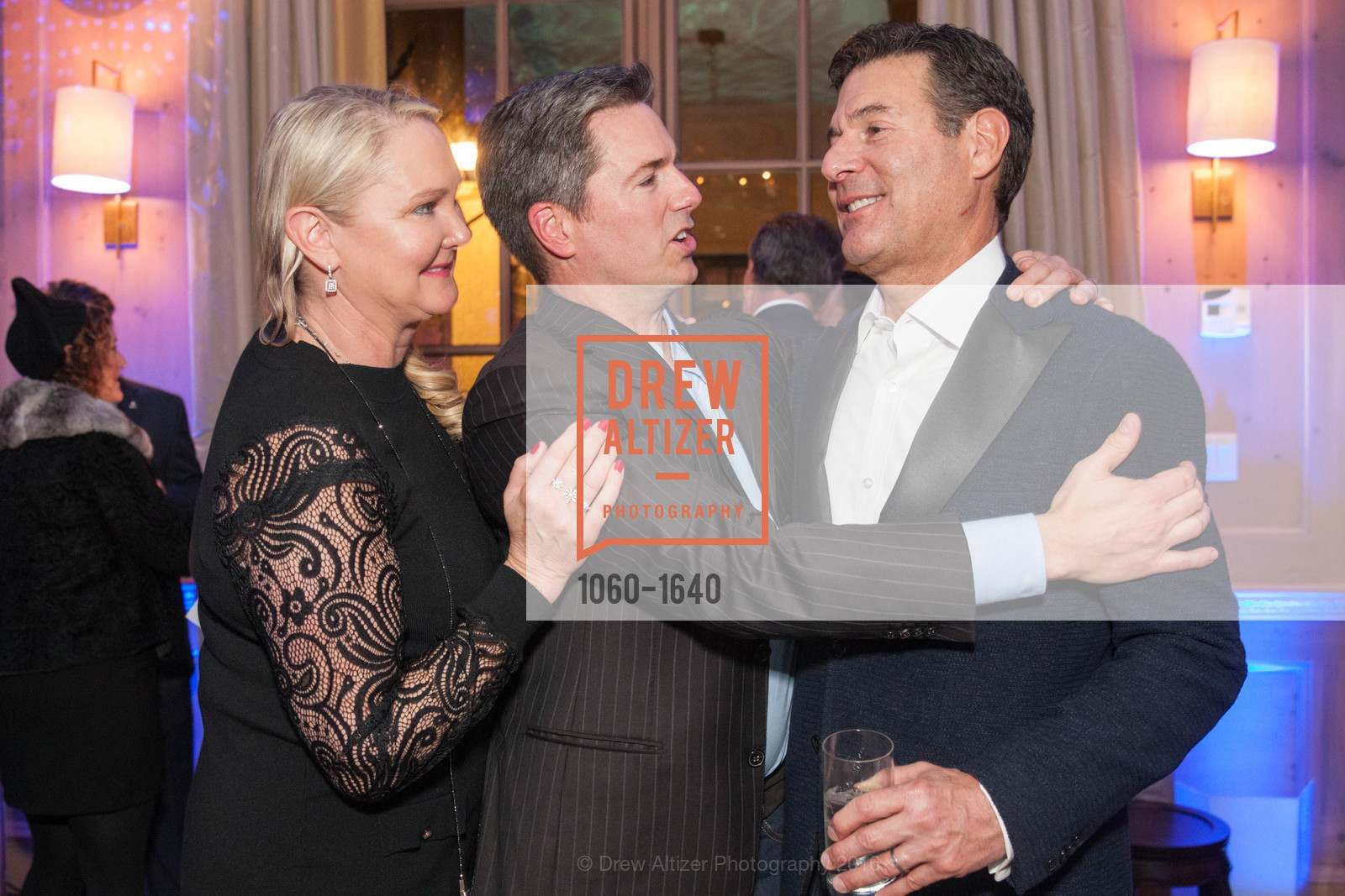 Sherry Desmarest, Glenn Risso, Gregg Lynn and Glenn Risso's Engagement Party, Farimont Hotel, Penthouse. San Francisco, California, December 7th, 2016, Photo #1060-1640 Sherry Desmarest, Glenn Risso, Photo #1060-1640