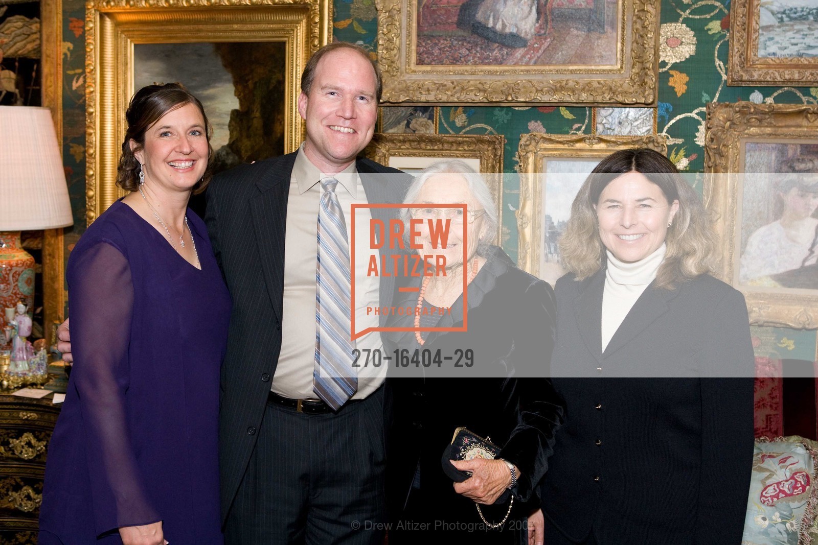 Natalie Woods, Jeff Woods, Jane Dunaway, Tina Farr, Mr. and Mrs. Gordon Getty Dinner for UCSF, Private Residence, November 15th, 2007, Photo #270-16404-29 Natalie Woods, Jeff Woods, Jane Dunaway, Tina Farr, Photo #270-16404-29