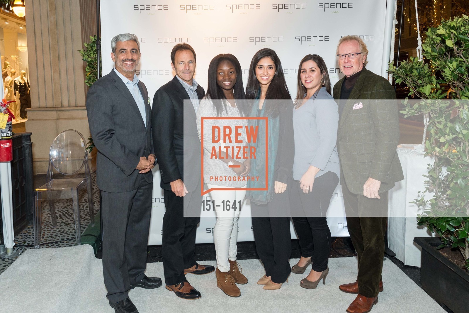 Tony DiLeonardo, Tim Bussey, Hadiyah Fain, Salma Ferdowsi, Rhea Hernandez, Marshall Burgamy, Spence Diamonds Launch, Spence Diamonds. 333 Santana Row #1035, December 7th, 2016, Photo #151-1641 Tony DiLeonardo, Tim Bussey, Hadiyah Fain, Salma Ferdowsi, Rhea Hernandez, Marshall Burgamy, Photo #151-1641