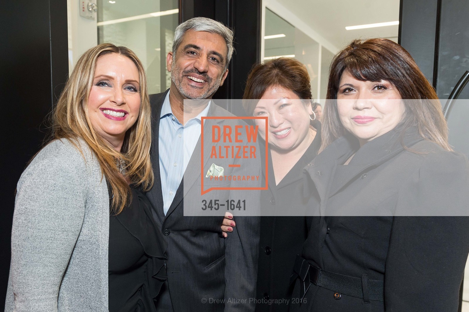 Melissa Christie, Mohammed Chaudhry, Esther Tokihiro, Janette Chien, Spence Diamonds Launch, Spence Diamonds. 333 Santana Row #1035, December 7th, 2016, Photo #345-1641 Melissa Christie, Mohammed Chaudhry, Esther Tokihiro, Janette Chien, Photo #345-1641