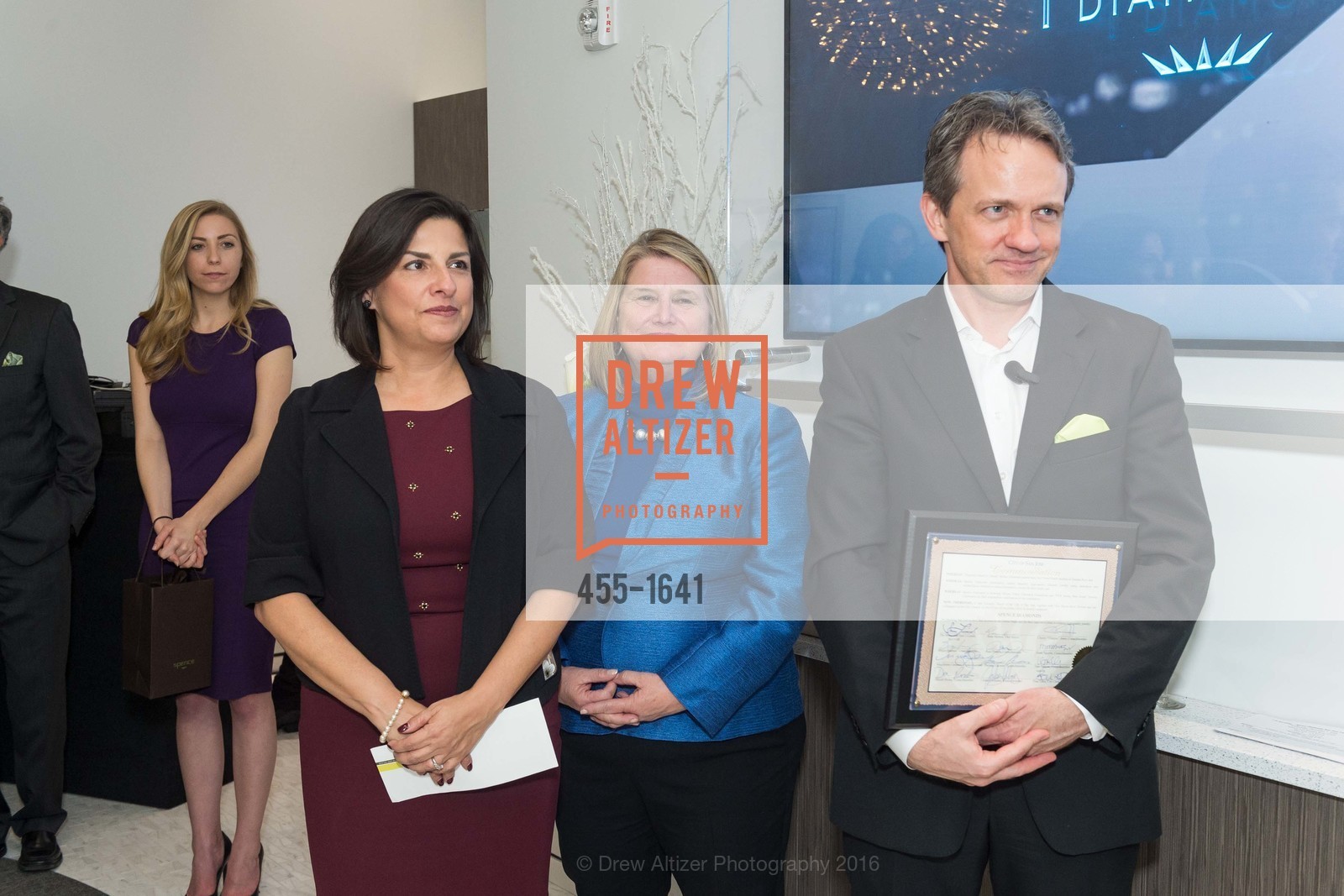 Teresa Alvarado, Rose Hererra, Eric Lindberg, Spence Diamonds Launch, Spence Diamonds. 333 Santana Row #1035, December 7th, 2016