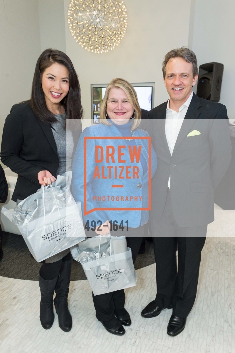 Janelle Wang, Rose Hererra, Eric Lindberg, Spence Diamonds Launch, Spence Diamonds. 333 Santana Row #1035, December 7th, 2016, Photo #492-1641 Janelle Wang, Rose Hererra, Eric Lindberg, Photo #492-1641