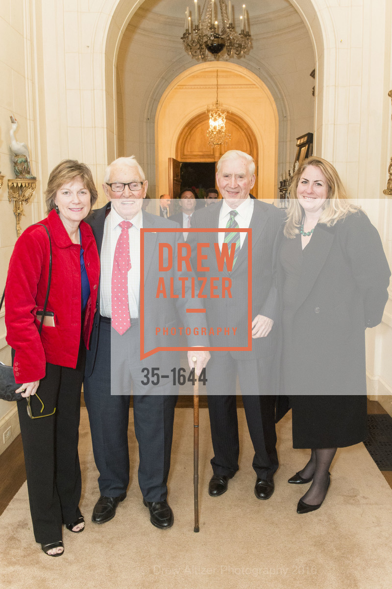 Patricia Hayes, John Moylan, Dermot Philpott, Teresa Philpott, Ann and Gordon Getty Host the San Francisco Mayor's Office of Protocol Christmas Party, Private Residence. 2525 Van Ness St, December 8th, 2016
