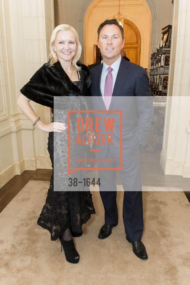 Nathalie Delrue-McGuire, Garry McGuire, Ann and Gordon Getty Host the San Francisco Mayor's Office of Protocol Christmas Party, Private Residence. 2525 Van Ness St, December 8th, 2016, Photo #38-1644 Nathalie Delrue-McGuire, Garry McGuire, Photo #38-1644