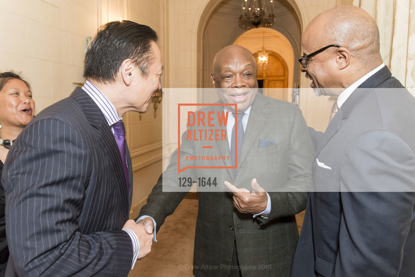 Willie Brown, Ann and Gordon Getty Host the San Francisco Mayor's Office of Protocol Christmas Party, Private Residence. 2525 Van Ness St, December 8th, 2016, Photo #129-1644 Willie Brown, Photo #129-1644