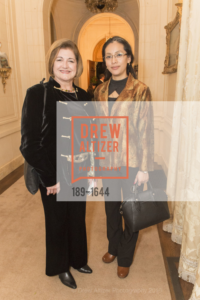 Patricia Lavagnino, Heidy Panjoj, Ann and Gordon Getty Host the San Francisco Mayor's Office of Protocol Christmas Party, Private Residence. 2525 Van Ness St, December 8th, 2016