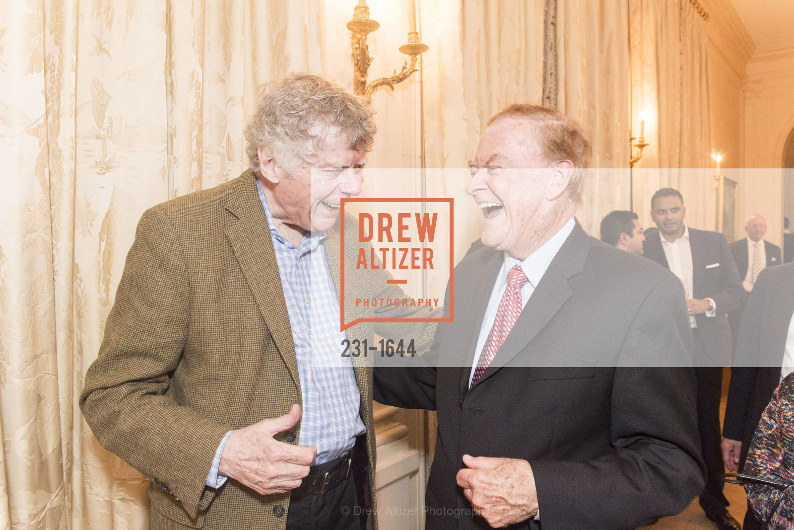 Gordon Getty, Frank Jordan, Ann and Gordon Getty Host the San Francisco Mayor's Office of Protocol Christmas Party, Private Residence. 2525 Van Ness St, December 8th, 2016, Photo #231-1644 Gordon Getty, Frank Jordan, Photo #231-1644