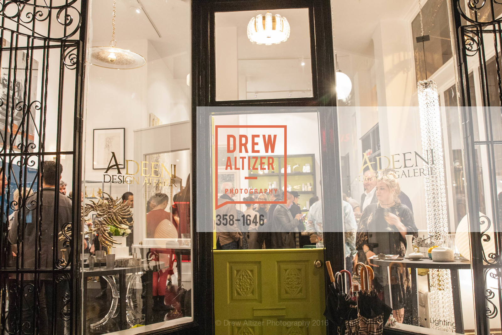 Atmosphere, Adeeni Design Galerie Opening, Adeeni Design Group. 664 Post Street, December 8th, 2016, Photo #358-1646 Atmosphere, Photo #358-1646