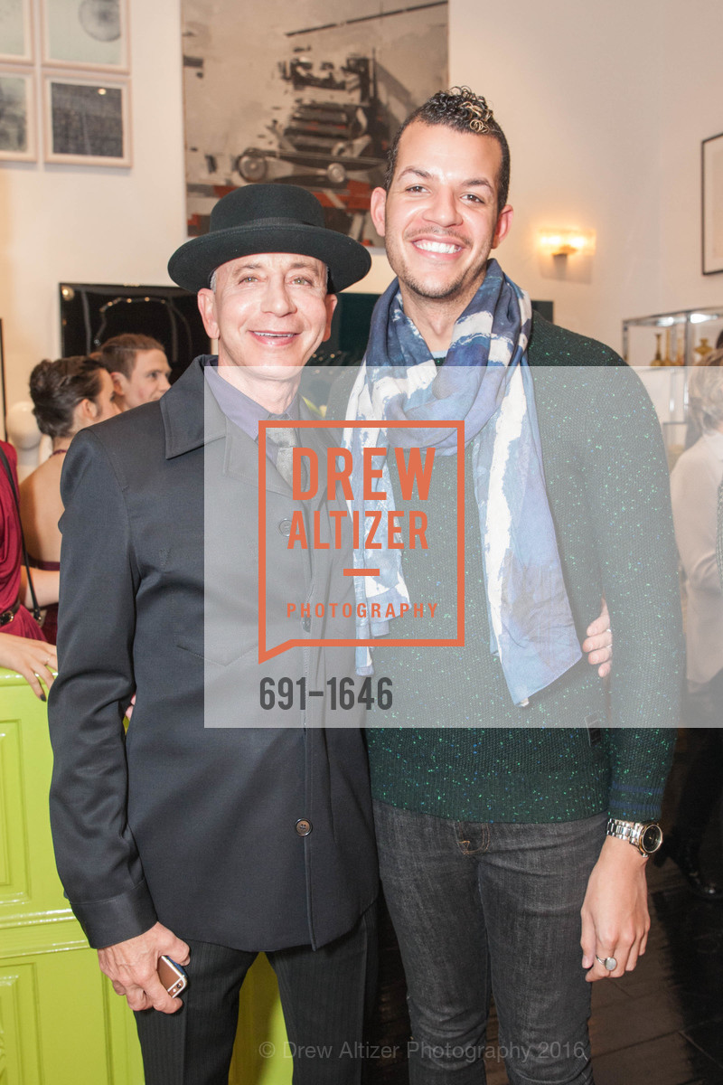Alfredo Gregory, Waiton Farrell, Adeeni Design Galerie Opening, Adeeni Design Group. 664 Post Street, December 8th, 2016, Photo #691-1646 Alfredo Gregory, Waiton Farrell, Photo #691-1646
