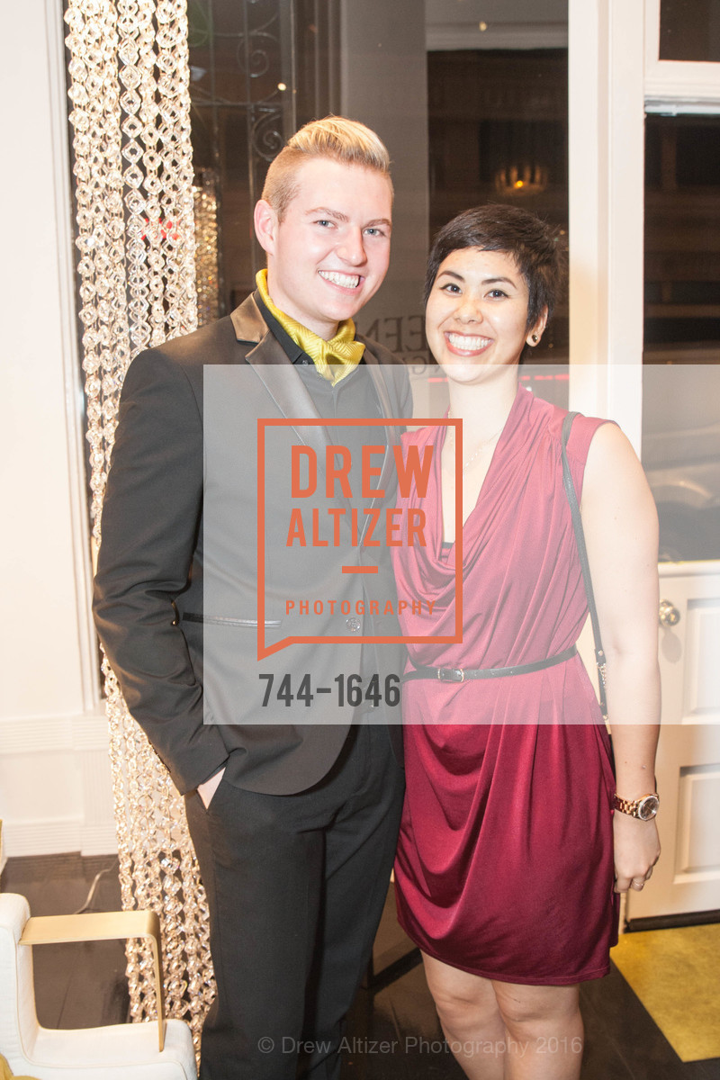 Brice Stanek, Monique Tiffer, Adeeni Design Galerie Opening, Adeeni Design Group. 664 Post Street, December 8th, 2016, Photo #744-1646 Brice Stanek, Monique Tiffer, Photo #744-1646