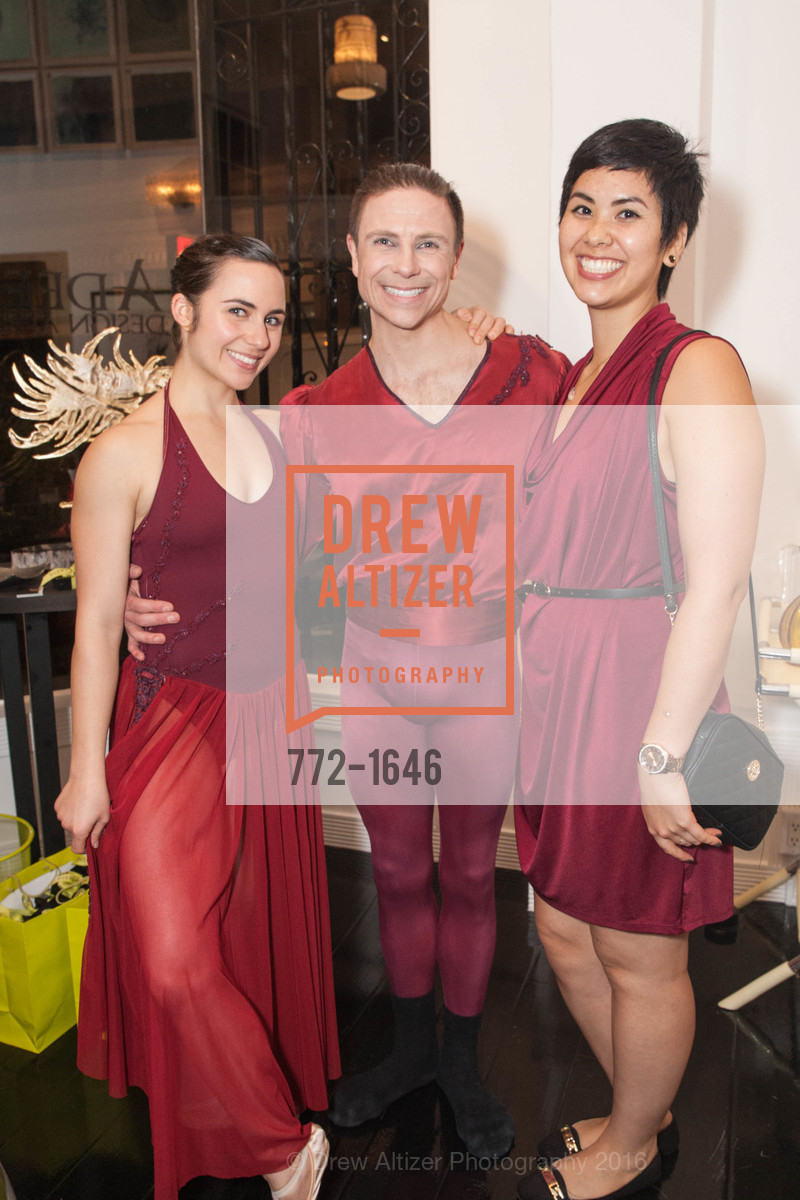 Allie Papazian, Robert Dekkers, Monique Tiffer, Adeeni Design Galerie Opening, Adeeni Design Group. 664 Post Street, December 8th, 2016, Photo #772-1646 Allie Papazian, Robert Dekkers, Monique Tiffer, Photo #772-1646