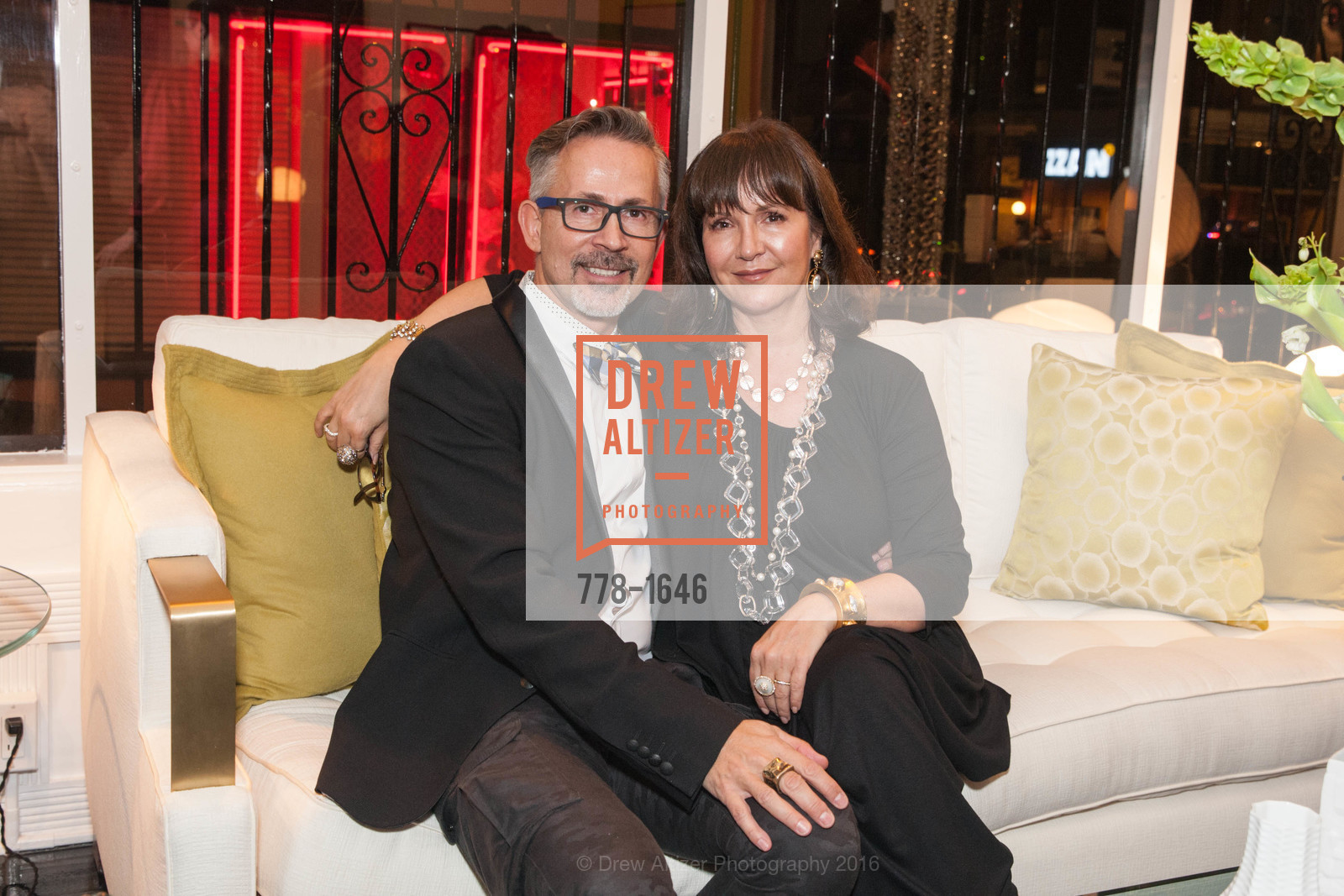 Guenter Frivert, Claudia Juestel, Adeeni Design Galerie Opening, Adeeni Design Group. 664 Post Street, December 8th, 2016, Photo #778-1646 Guenter Frivert, Claudia Juestel, Photo #778-1646