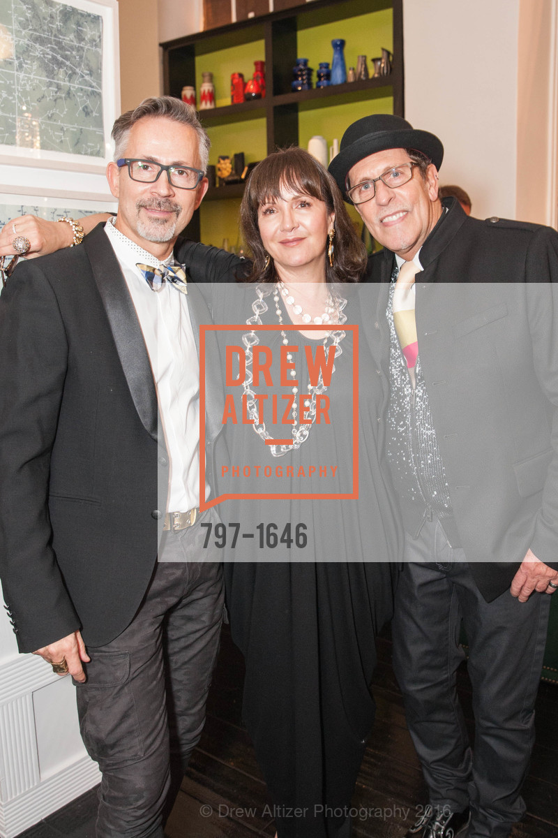 Guenter Frivert, Claudia Juestel, Glenn De Mattia, Adeeni Design Galerie Opening, Adeeni Design Group. 664 Post Street, December 8th, 2016