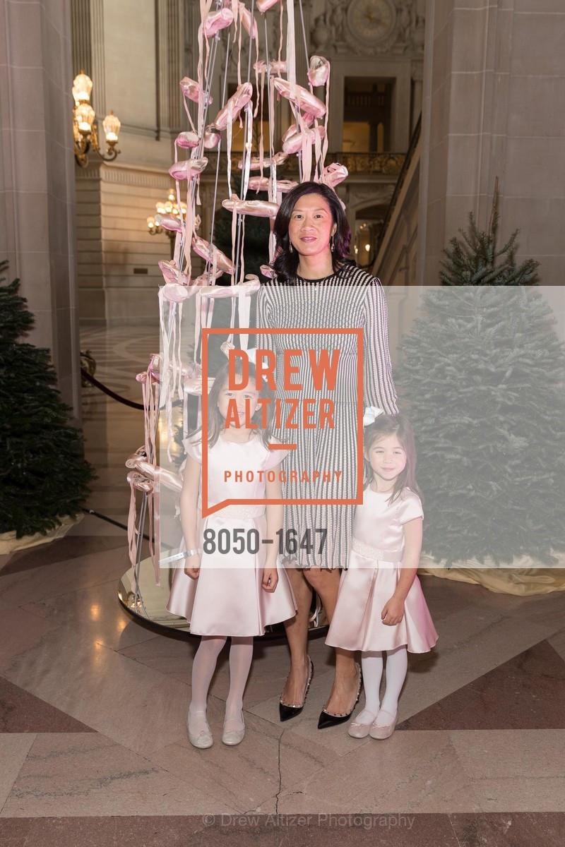 Caroline Leong Connors, Christine Leong Connors, Charlotte Leong Connors, SF Ballet's Nutcracker Luncheon, City Hall & War Memorial Opera House. 301 Van Ness Ave, San Francisco, CA 94109, December 11th, 2016